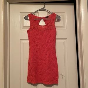 Coral summer dress! Size Small